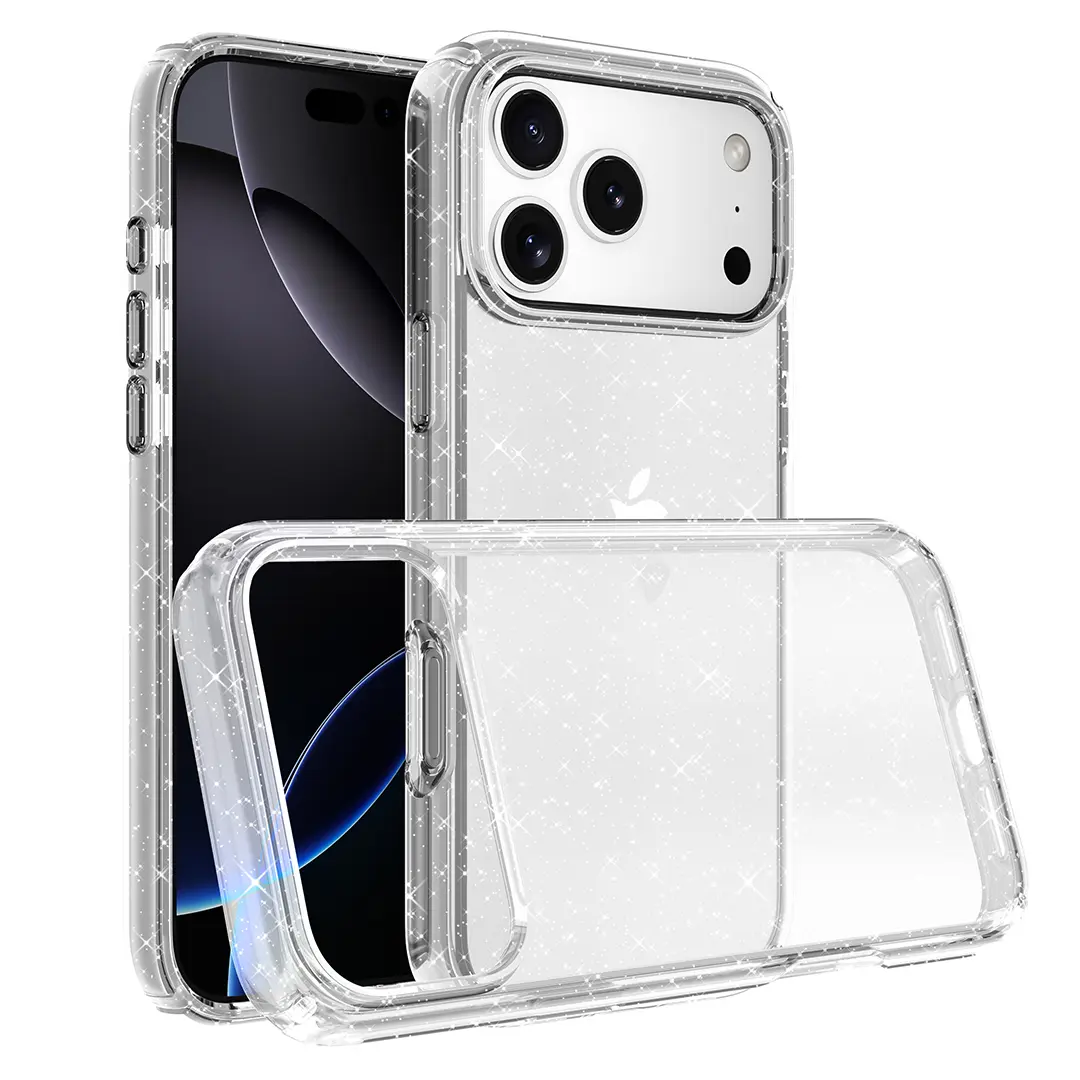 iPhone 17 Pro Max Fleck Glitter Case Clear